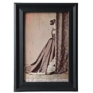 Creepy Victorian woman in dress vintage creepy horror dark Halloween goth photo